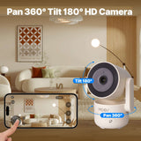 Moes Tuya WiFi 4MP Indoor Security Camera with Night Vision and Motion Detection, view 3