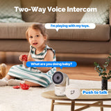 Moes Tuya WiFi 4MP Indoor Security Camera with Night Vision and Motion Detection, view 4
