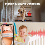 Moes Tuya WiFi 4MP Indoor Security Camera with Night Vision and Motion Detection, view 6