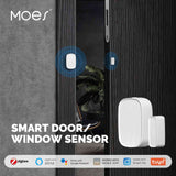 Moes Tuya ZigBee Window Door Alarm Sensor, Smart Home Security Contact Detector, view 2