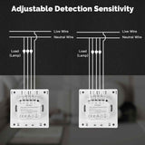 Moes Tuya Zigbee Smart Human Presence mmWave Radar Detection Wall Light Switch Neutral Wire Optional EU Version, view 2