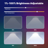 Moes Tuya ZigBee Smart LED Downlight Round Spotlights 9/12W RGB Color Dimming Lamp Work with Alexa Google Home, view 3