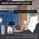 Moes WiFi Curtain Blinds Roller Shutter Switch RF433 Smart Touch Curtain Switch Single Pole Neutral Wire Required US, view 6