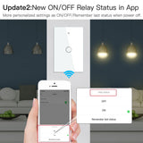 Moes WiFi RF433 Smart Light Wall Touch Switch Single Pole No Neutral 95-130V US Standard, view 3