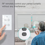 Moes WiFi RF433 Smart Curtain 2 Gang Blind Touch Switch Single Pole Neutral Wire Required US, view 4