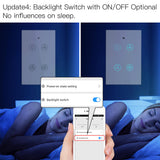 Moes WiFi RF433 Smart Ceiling Fan Light Touch Switch Single Pole Neutral Wire Required US, view 6