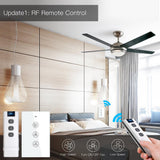 Moes WiFi RF433 Smart Ceiling Fan Touch Switch Single Pole Neutral Wire Required US, view 2