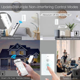 Moes WiFi RF433 Smart Ceiling Fan Touch Switch Single Pole Neutral Wire Required US, view 4