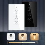 Moes WiFi Dimmer Switch RF433 Smart Glass Touch Switches With Led For Light, view 2