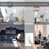 Moes WiFi Dimmer Switch RF433 Smart Glass Touch Switches With Led For Light, view 6