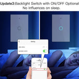 Moes RF433 WIFI Smart Wall Touch Light Switch Glass Panel, 3 Way Multi-Control Neutral Wire Required US Standard, view 5