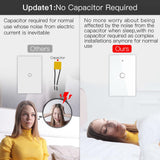 Moes ZigBee Smart Light Touch Switch Multi-Control Neutral Wire Optional No Capacitor US, view 2