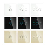 Moes Switch Panel Glass Panel US EU Version 1/2/3/4 Gang (ONLY PANEL without switch), view 2
