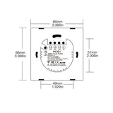 Moes Switch Panel Glass Panel US EU Version 1/2/3/4 Gang (ONLY PANEL without switch), view 4