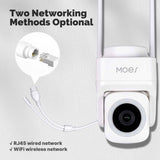 Moes WiFi 3MP Smart Outdoor Security Camera RJ45 Network IP65 Waterproof EU Standard, view 3