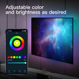 MOES Smart WiFi Ambient Lighting TV Backlight 4K HDMI 2.0 Sync Box LED Light Strip Music, view 5
