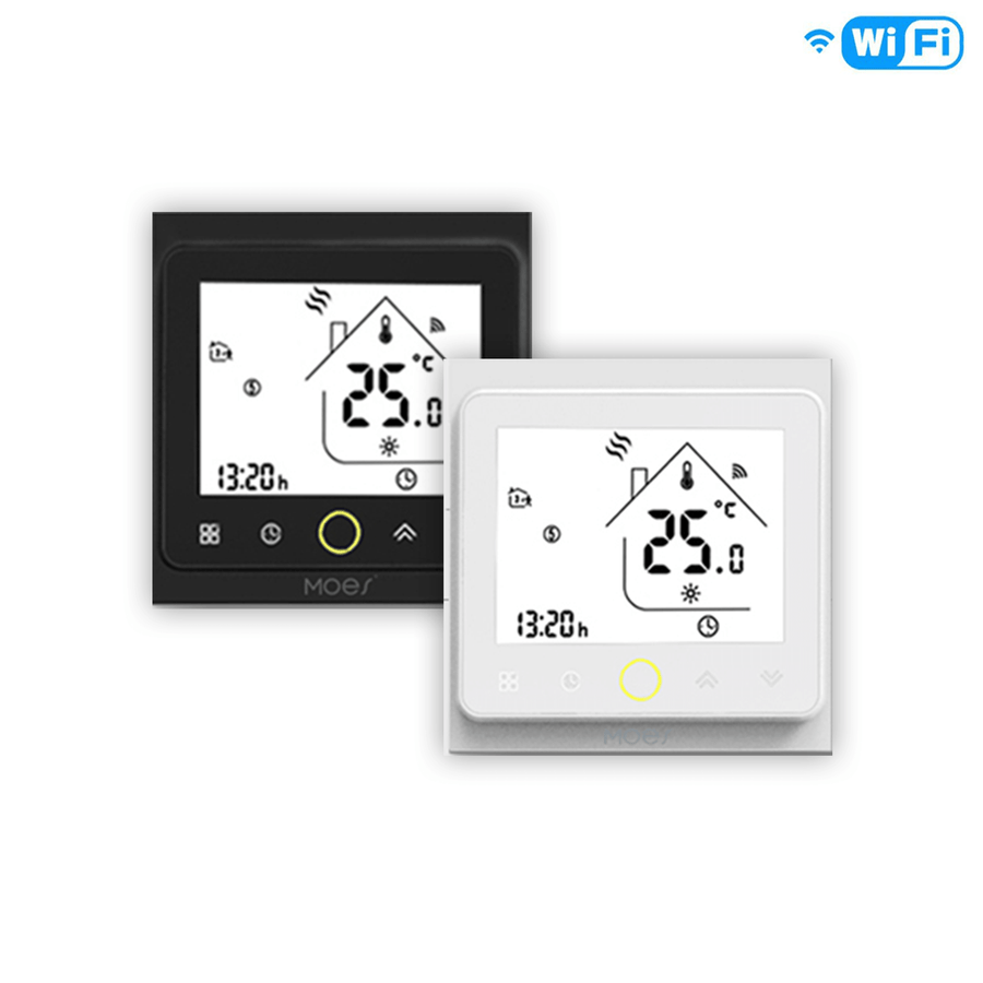 Moes WiFi Smart Thermostat Temperature Controller Water Floor/Electric Heating Water/Gas Boiler LCD Touch Screen BHT 002