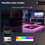 Moes WIFI+BLE Neon Music LED Smart Light with Remote Control 16 Million Colors, view 2