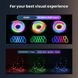 Moes WIFI+BLE Neon Music LED Smart Light with Remote Control 16 Million Colors, view 4