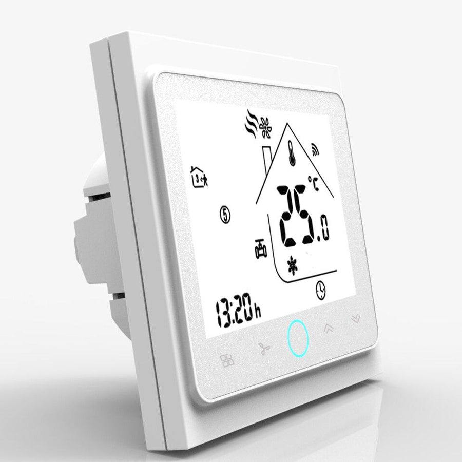 Moes WiFi Smart Central Air Conditioner Thermostat Temperature Controller 2/4 Pipe 3 Speed Fan Coil Unit