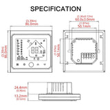 Moes WiFi Smart Central Air Conditioner Thermostat Temperature Controller 2/4 Pipe 3 Speed Fan Coil Unit, view 6