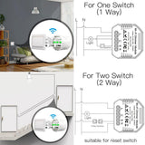 Moes WiFi 2 Gang Dimmer Switch Module DIY Smart Light LED Dimmable Interruptor Relay, view 6
