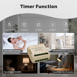 Moes WiFi Matter Mini Smart Switch Module Relay Timer DIY Home Automation, view 5