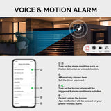 MOES WiFi Smart Outdoor Camera HD 3MP Sound Motion Detection Color Night Vision Two-Way Audio Security Monitor, view 6