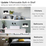 Moes Wifi Smart US Outlet Extender Multi Plug Socket Outlet Shelf With Relay Status, Light Mode Adjustable, view 2