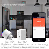 Moes WiFi Smart Plug Outlet Wireless Power Socket Real-time Monitor Electricity With RGB Light, view 2