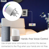 Moes WiFi Smart Plug Outlet Wireless Power Socket Real-time Monitor Electricity With RGB Light, view 5