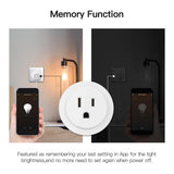 Moes WiFi Smart Power Socket Plug Brightness Adjust Timer Plug US, view 6