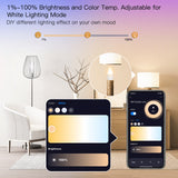 MOES WiFi Smart E12 5W Candle LED Light Candelabra Bulb RGBCCT 2700-6500K Alexa Google Voice Control, view 3