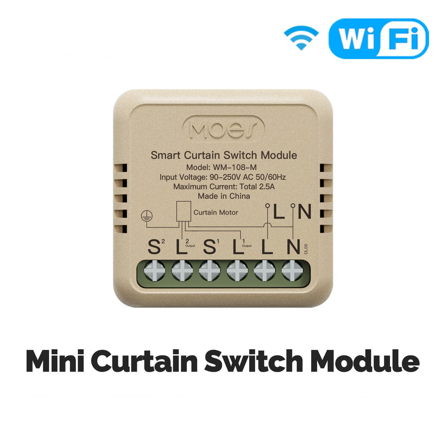 Moes WiFi Smart Curtain Switch Module Mini Design App Remote Control