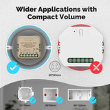Moes WiFi Smart Curtain Switch Module Mini Design App Remote Control, view 2