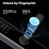 Moes WiFi/Zigbee Smart Door Lock Fingerprint Remote Unlock Antihijack Tamper Alarm Multiple Unlocking, view 2