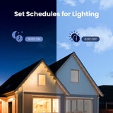 Moes WiFi Smart Eaves String LED Lights Outdoor IP67 Waterproof 1600 Million RGB Color, view 3