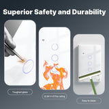 Moes WiFi Smart Light Switch Wall Touch Glass Switch No Neutral Wire Required US Standard, view 3