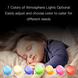 MOES WiFi Smart Clock Wake Up 7 Colors Light Natural Sound Clock With FM Radio, view 5