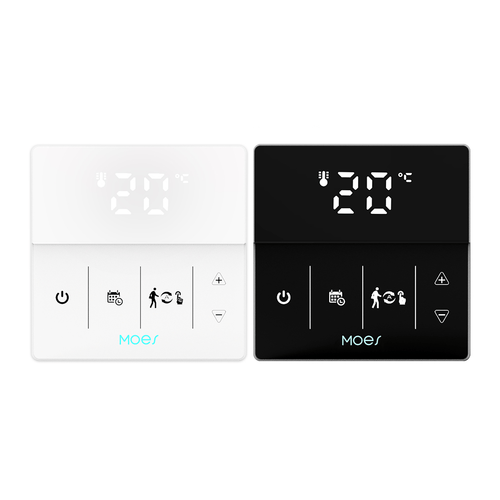 Moes WiFi Smart Programmable Thermostat Electric Underfloor Heating Touch Screen Temperature Controller Logo Color Adjustable