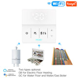Moes WiFi Smart Programmable Thermostat Electric Underfloor Heating Touch Screen Temperature Controller Logo Color Adjustable, view 2