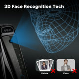 Moes WiFi Smart Security Door Lock 3D Face Recognition Fingerprint Wake Infrared Night Vision, view 3