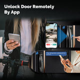 Moes WiFi Smart Security Door Lock 3D Face Recognition Fingerprint Wake Infrared Night Vision, view 4