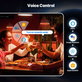 Moes Matter WiFi E27 Smart Edison LED Light Bulbs 16 Million RGB Color Changing 2700K-6500K Dimmable, view 4