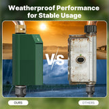 Moes WiFi Smart Water Timer with Flow Meter, Brass Valve, IP65 Waterproof Irrigation Controller Alexa Google, view 3