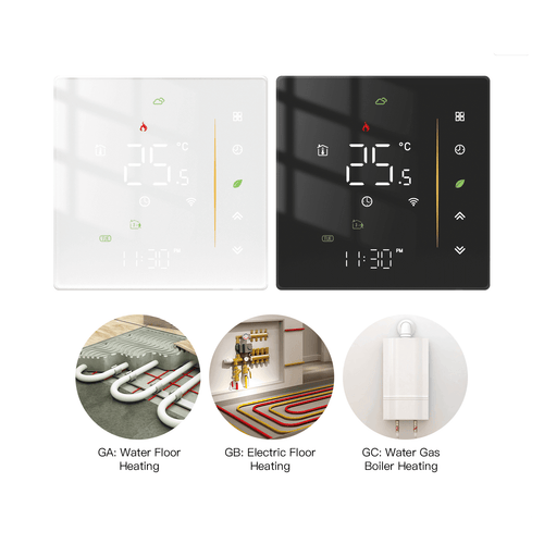 Moes WiFi Programmable Thermostat Room Temperature Controller for Water/ Electric /Gas /Boiler floor Heating