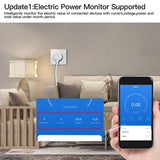 Moes WiFi Smart Wall Socket Glass Panel Outlet Power Monitor Touch Plug Relay Status Light Mode Adjustable EU, view 3