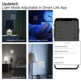 Moes WiFi Smart Wall Socket Glass Panel Outlet Power Monitor Touch Plug Relay Status Light Mode Adjustable EU, view 5