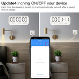 Moes WiFi Smart Wall Socket Glass Panel Outlet Power Monitor Touch Plug Relay Status Light Mode Adjustable EU, view 6