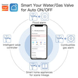 Moes WiFi Smart Water Gas Valve Controller Pipeline Auto Shut OFF, view 3